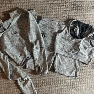 Gray Athletic 3 Piece Set